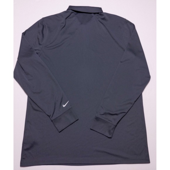 NIKE UCF Knights Long Sleeve Polo Shirt Gray Large L Medium M Fit - Picture 9 of 9